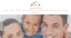 Desktop Screenshot of coppercreekdental.com
