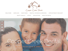 Tablet Screenshot of coppercreekdental.com